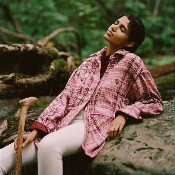 Anthropologie Jackets & Blazers - Anthropologie Hudson Plaid Shirt Jacket Shacket L